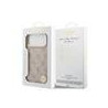 Guess PU Leather 4G Gold Frame MagSafe Case for iPhone 17 Pro Max / Pink