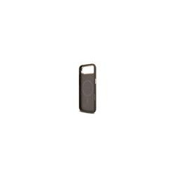Guess PU Leather 4G Strass Triangle Logo Gold Frame MagSafe Case for iPhone Air / Brown