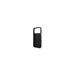 Guess PU Leather 4G Strass Triangle Logo Gold Frame MagSafe Case for iPhone 17 Pro Max