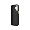 Guess PU Leather 4G Metal Logo Gold Frame Case for iPhone 17 / Black