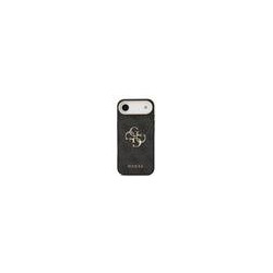 Guess PU Leather 4G Metal Logo Gold Frame Case for iPhone Air / Black