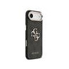 Guess PU Leather 4G Metal Logo Gold Frame Case for iPhone Air / Black