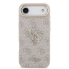 Guess PU Leather 4G Metal Logo Gold Frame Case for iPhone Air / Pink