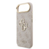 Guess PU Leather 4G Metal Logo Gold Frame Case for iPhone Air / Pink