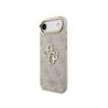 Guess PU Leather 4G Metal Logo Gold Frame Case for iPhone Air / Pink