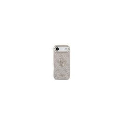 Guess PU Leather 4G Metal Logo Gold Frame Case for iPhone Air / Pink
