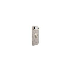 Guess PU Leather 4G Metal Logo Gold Frame Case for iPhone Air / Pink