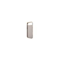Guess PU Leather 4G Metal Logo Gold Frame Case for iPhone Air / Pink