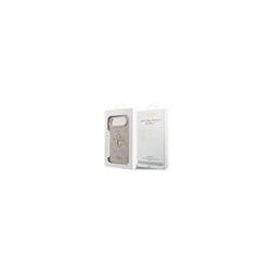 Guess PU Leather 4G Metal Logo Gold Frame Case for iPhone Air / Pink