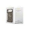 Guess PU Leather 4G Metal Logo Gold Frame Case for iPhone Air / Brown