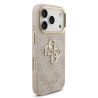 Guess PU Leather 4G Metal Logo Gold Frame Case for iPhone 17 Pro / Pink
