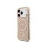Guess IML Flowers Allover Strap MagSafe Case for iPhone 17 Pro / Pink