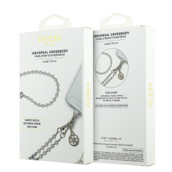 Guess Crossbody Strap Pear and 4G Charm / White