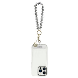Guess Universal Wrist Strap Crystals 4G Charm / Black