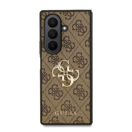Guess PU 4G Metal Logo Case for Samsung Galaxy Z Fold 7 / Brown