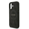 Guess PU Leather 4G Colored Ring MagSafe Case for iPhone 17 / Black