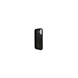 Guess PU Leather 4G Colored Ring MagSafe Case for iPhone 17 / Black