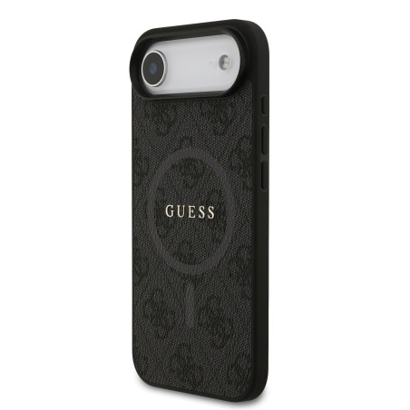 Guess PU Leather 4G Colored Ring MagSafe Case for iPhone Air / Black