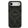 Guess PU Leather 4G Colored Ring MagSafe Case for iPhone Air / Black