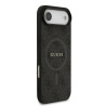 Guess PU Leather 4G Colored Ring MagSafe Case for iPhone Air / Black