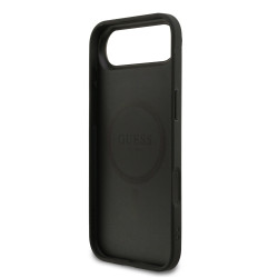 Guess PU Leather 4G Colored Ring MagSafe Case for iPhone Air / Black