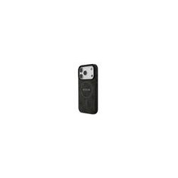 Guess PU Leather 4G Colored Ring MagSafe Case for iPhone 17 Pro / Black