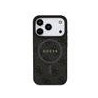 Guess PU Leather 4G Colored Ring MagSafe Case for iPhone 17 Pro / Black