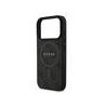 Guess PU Leather 4G Colored Ring MagSafe Case for iPhone 17 Pro / Black