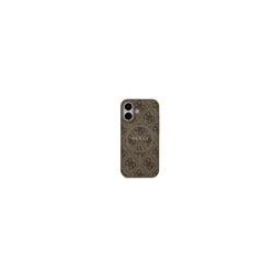 Guess PU Leather 4G Colored Ring MagSafe Case for iPhone 17 / Brown