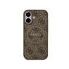 Guess PU Leather 4G Colored Ring MagSafe Case for iPhone 17 / Brown