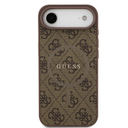 Guess PU Leather 4G Colored Ring MagSafe Case for iPhone Air / Brown