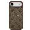 Guess PU Leather 4G Colored Ring MagSafe Case for iPhone Air / Brown