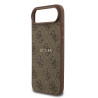 Guess PU Leather 4G Colored Ring MagSafe Case for iPhone Air / Brown