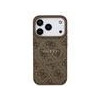 Guess PU Leather 4G Colored Ring MagSafe Case for iPhone 17 Pro / Brown