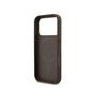 Guess PU Leather 4G Colored Ring MagSafe Case for iPhone 17 Pro / Brown