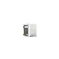 Guess PU Leather 4G Colored Ring MagSafe Case for iPhone 17 Pro / Brown