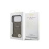 Guess PU Leather 4G Colored Ring MagSafe Case for iPhone 17 Pro / Brown
