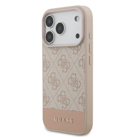 Guess PU 4G Stripe Case for iPhone 17 Pro / Pink