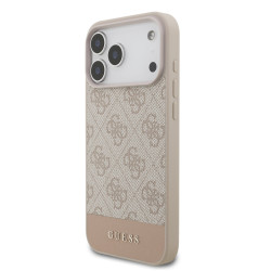 Guess PU 4G Stripe Case for iPhone 17 Pro Max / Pink