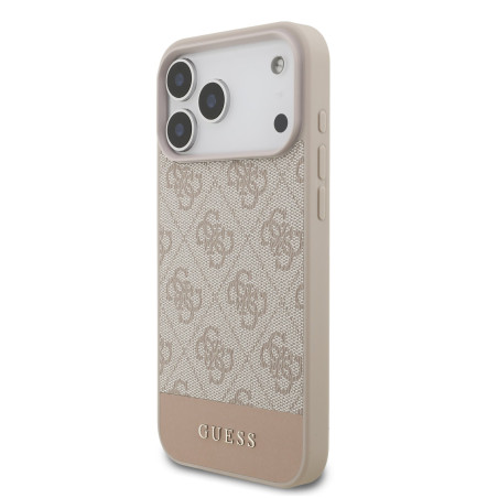 Guess PU 4G Stripe Case for iPhone 17 Pro Max / Pink
