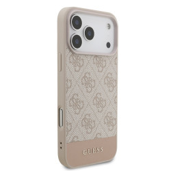 Guess PU 4G Stripe Case for iPhone 17 Pro Max / Pink