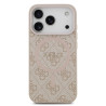 Guess PU Leather 4G Colored Ring MagSafe Case for iPhone 17 Pro / Pink