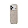 Guess PU Leather 4G Colored Ring MagSafe Case for iPhone 17 Pro / Pink