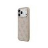 Guess PU Leather 4G Colored Ring MagSafe Case for iPhone 17 Pro Max / Pink