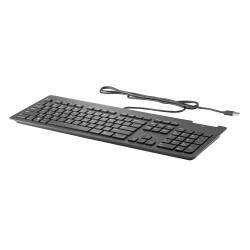 HP Business Slim v2 Smartcard Keyboard klaviatūra Namams / biurui USB Juoda