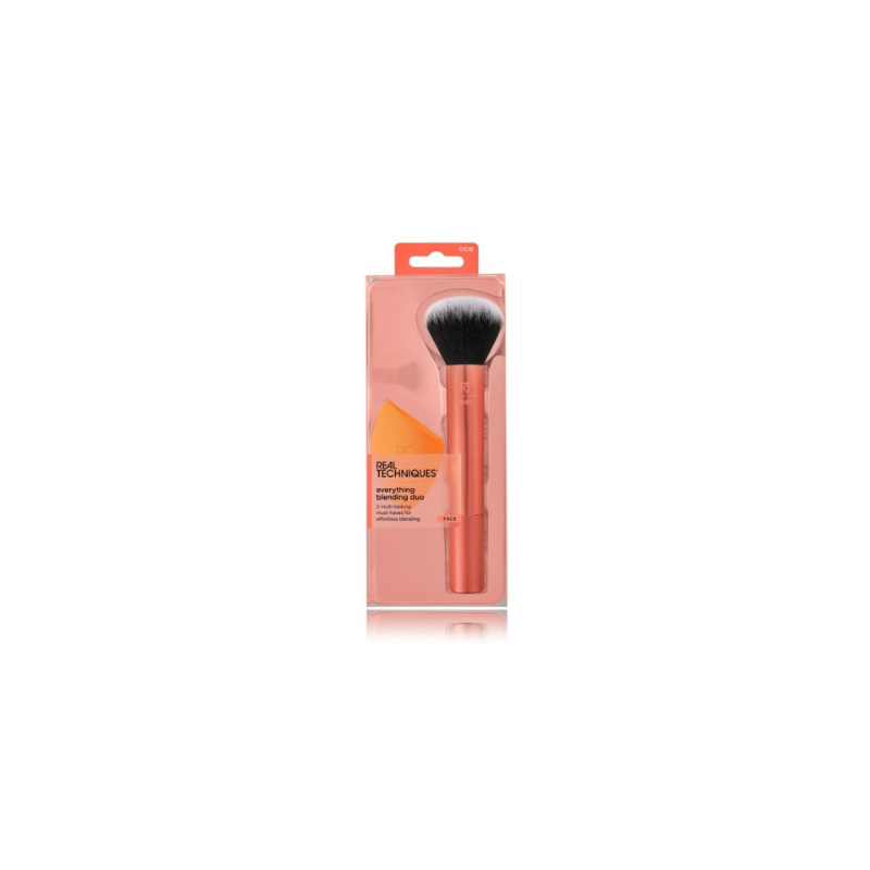 Real Techniques Everything Blending Duo Makeup Tools Set (Brush + Sponge)