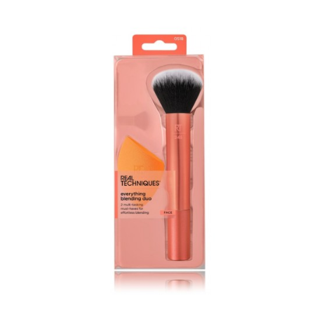 Real Techniques Everything Blending Duo Makeup Tools Set (Brush + Sponge)