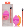 Real Techniques Precision Perfection Duo Makeup Tools Set (Brush + Sponge)