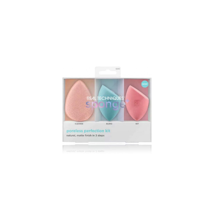 Real Techniques Sponge+ Poreless Makeup Sponges Set