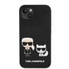 Karl Lagerfeld MagSafe Liquid Silicone Karl and Choupette Case for iPhone 14 Plus / Black